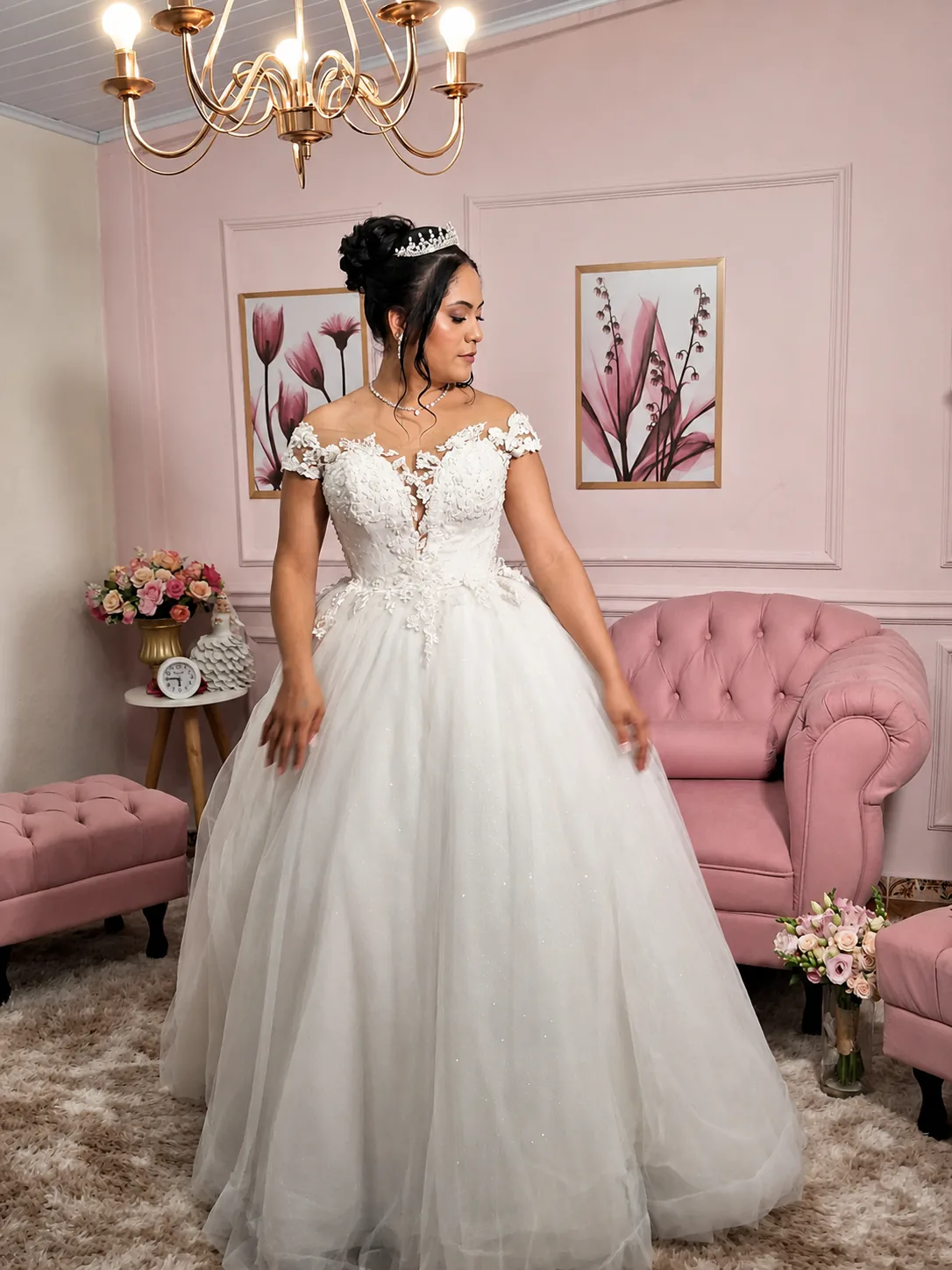 Noiva produzida no Natália Reis Studio de Beleza